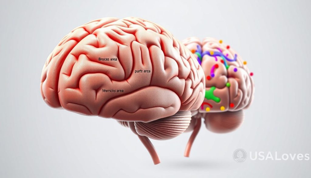 brain regions involved in language processing