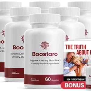 The official bottle of Boostaro powder supplement available for purchase